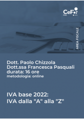 Iva Base 2022: Iva Dalla "A" Alla "Z"