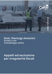 Appalti Ed Esclusione Per Irregolarità Fiscali Appalti Ed Esclusione Per Irregolarità Fiscali