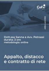 Appalto, Distacco E Contratto Di Rete: Opportunità E Limiti A Confronto Appalto, Distacco E Contratto Di Rete: Opportunità E Limiti A Confronto