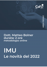 IMU - le novità del 2022