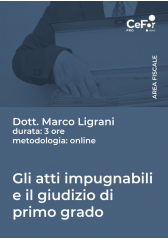 Gli Atti Impugnabili E Il Giudizio Di Primo Grado Gli Atti Impugnabili E Il Giudizio Di Primo Grado