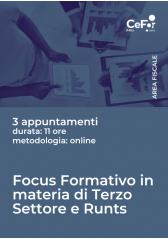 Focus Formativo in materia di Terzo Settore e Runts: valutazioni e soluzioni civilistiche, contabili e fiscali