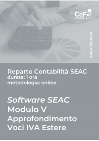 Modulo V - Approfondimento Voci IVA Estere - pack