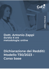Dichiarazione dei Redditi Modello 730/2023 - Corso Base