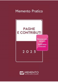 MEMENTO PAGHE E CONTRIBUTI 2023