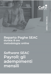 Suite Paghe SEAC - Payroll: gli adempimenti mensili