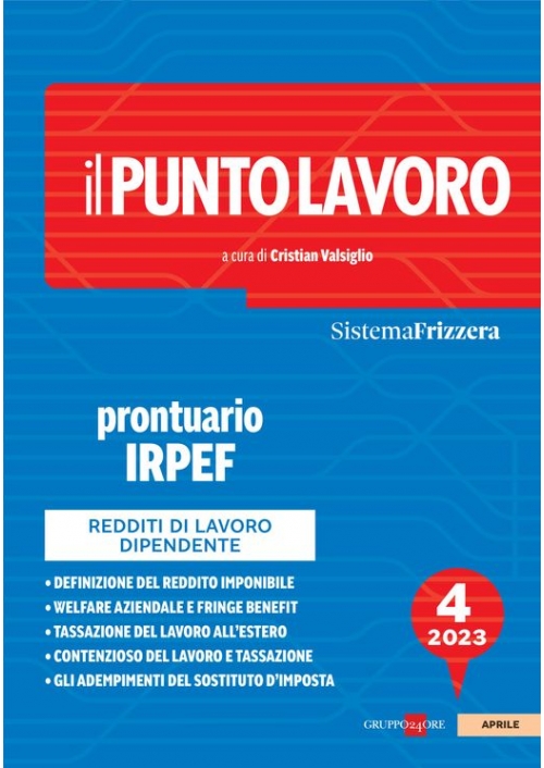 IL PUNTO LAVORO 4/2023 - PRONTUARIO IRPEF