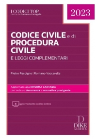 CODICE CIVILE E DI PROCEDURA CIVILE 2023