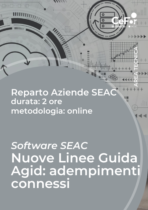 Suite SEAC - Nuove Linee Guida Agid: adempimenti connessi