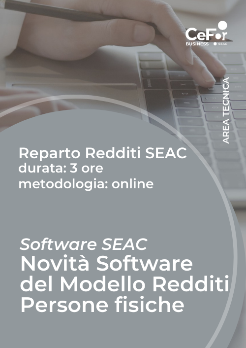 Software SEAC - Mod redditi persone fisiche, IMU - CORSO BASE NET 2024