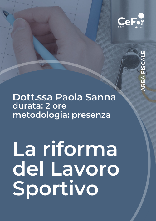 La riforma del Lavoro Sportivo - PACK