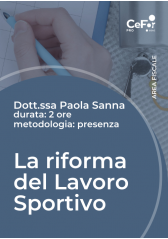 La Riforma Del Lavoro Sportivo - Pack