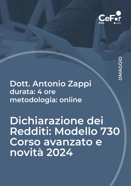 Corso 730 2024 Avanzato | Novità Guida Compilazione Istruzioni