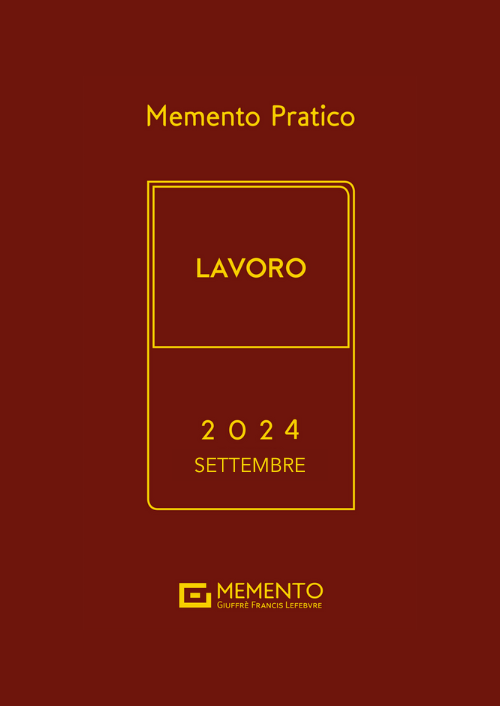 MEMENTO LAVORO 2024 - Edizione di Settembre