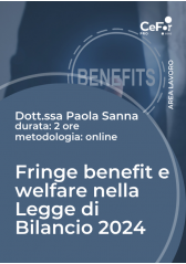 Fringe Benefit E Welfare Nella Legge Di Bilancio 2024
