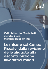 Le Misure Sul Cuneo Fiscale: Dalla Revisione Delle Aliquote Alla Decontribuzione Lavoratrici Madri - Pack