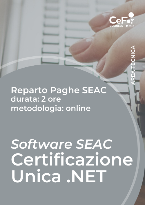 Suite Paghe SEAC  - Certificazione Unica .NET 2024