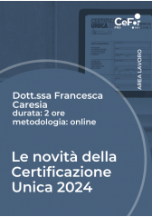 Le novità della Certificazione Unica 2024