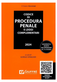 CODICE DI PROCEDURA PENALE 2024