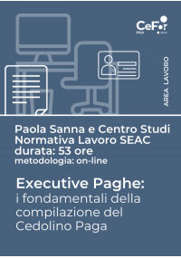 Percorso - Executive Paghe - i fondamentali della compilazione del Cedolino Paga