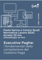 Percorso - Executive Paghe - I Fondamentali Della Compilazione Del Cedolino Paga