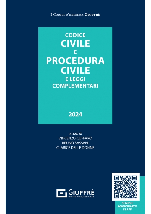 CODICE CIVILE E PROCEDURA CIVILE 2024