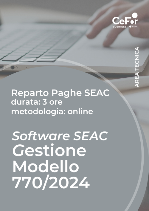 Suite Paghe SEAC - Gestione 770/2024