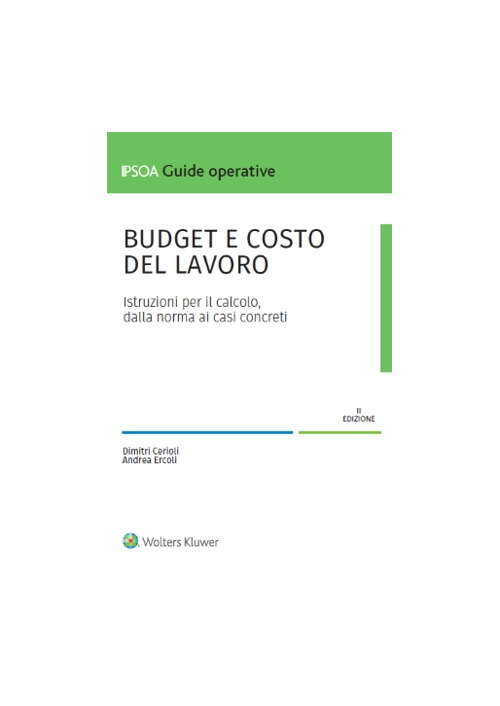 BUDGET E COSTO DEL LAVORO