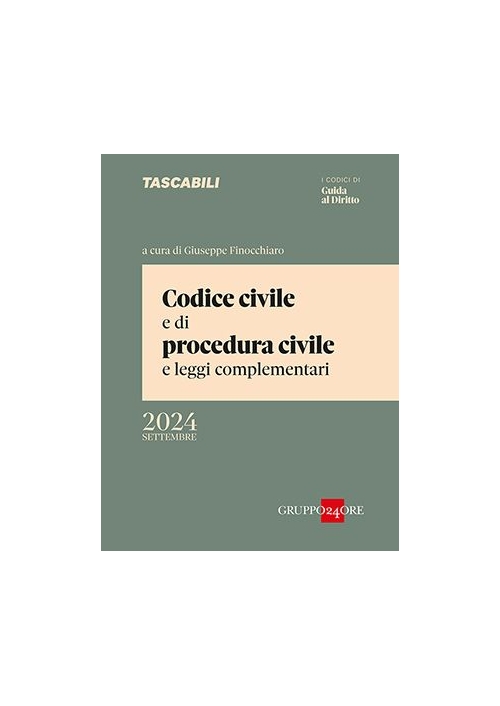 CODICE CIVILE E PROCEDURA CIVILE ED. 2024