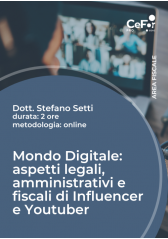 Mondo Digitale: Aspetti Legali, Amministrativi E Fiscali Di Influencer E Youtuber