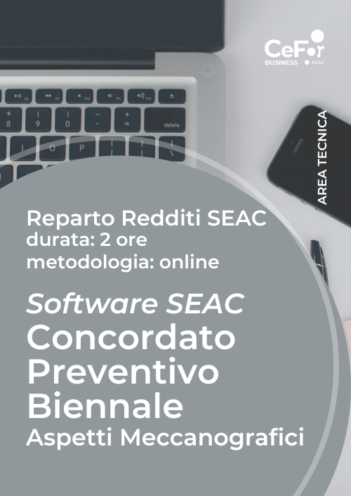 Suite Redditi - Concordato Preventivo Biennale - Aspetti Meccanografici