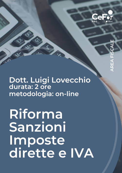 Riforma Sanzioni Imposte dirette e IVA