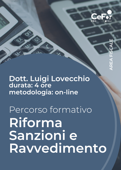 Riforma Sanzioni e Ravvedimento - Percorso Formativo