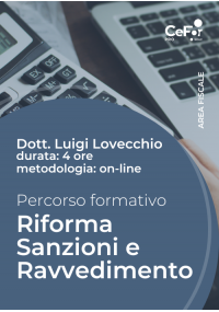 Riforma Sanzioni e Ravvedimento - Percorso Formativo