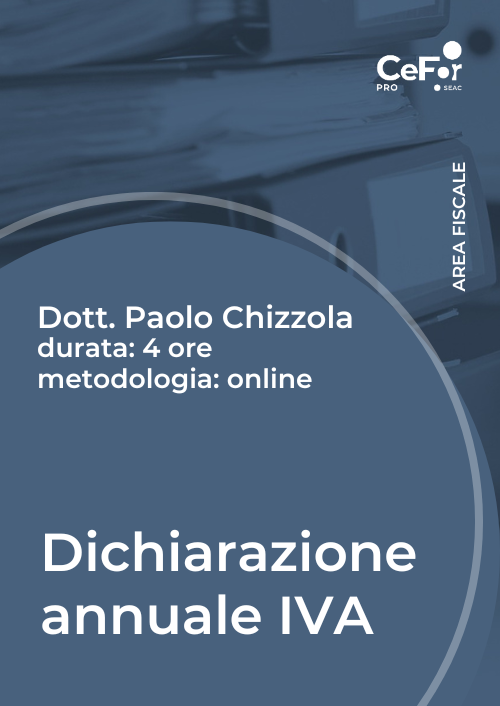 Dichiarazione Annuale IVA - Ed. Marzo