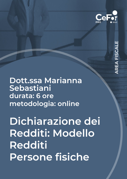 Dichiarazione dei Redditi - Modello Redditi Persone Fisiche - Ed. Aprile