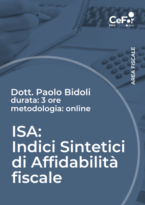 ISA: Indici Sintetici di Affidabilità fiscale