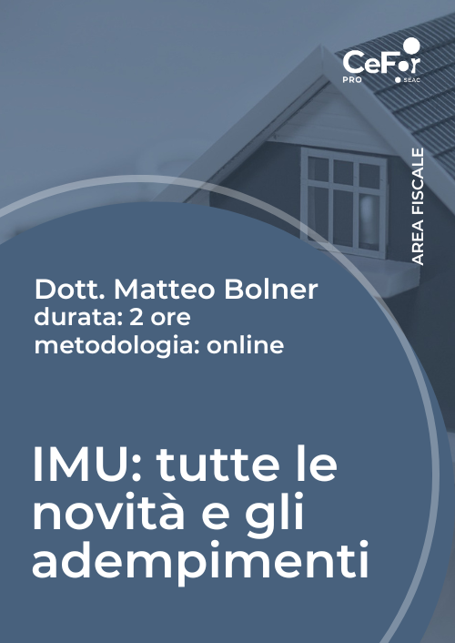 IMU: tutte le novità e gli adempimenti