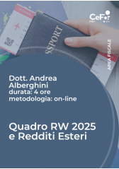 Quadro Rw 2025 E Redditi Esteri