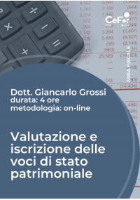 Valutazione e iscrizione delle voci di stato patrimoniale