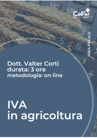 IVA in agricoltura - Ed. Gennaio