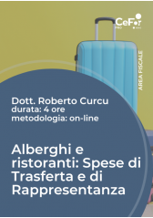 Alberghi E Ristoranti: Spese Di Trasferta E Di Rappresentanza