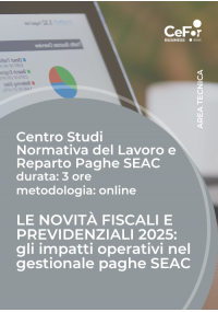 LE NOVITÀ FISCALI E PREVIDENZIALI 2025: gli impatti operativi nel gestionale paghe SEAC