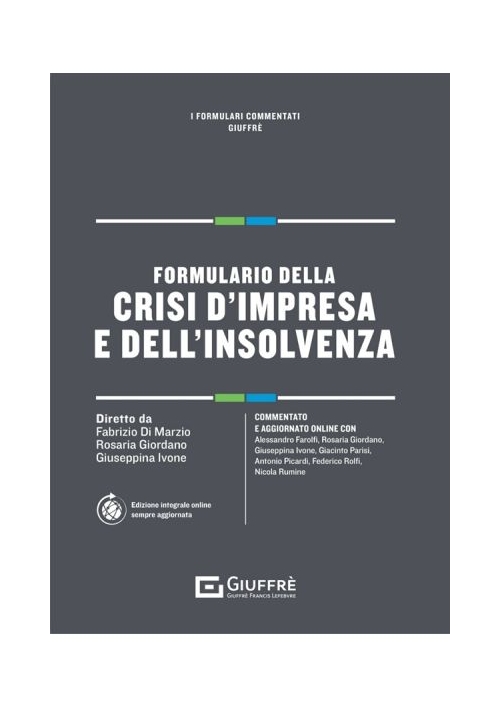 FORMULARIO DELLA CRISI D'IMPRESA E DELL'INSOLVENZA