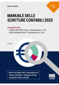 MANUALE DELLE SCRITTURE CONTABILI 2025