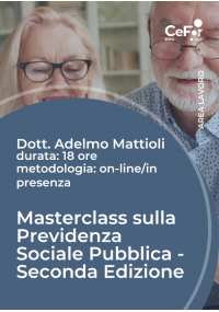 Masterclass sulla Previdenza Sociale Pubblica - Seconda Edizione