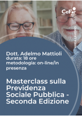 Masterclass Sulla Previdenza Sociale Pubblica - Seconda Edizione