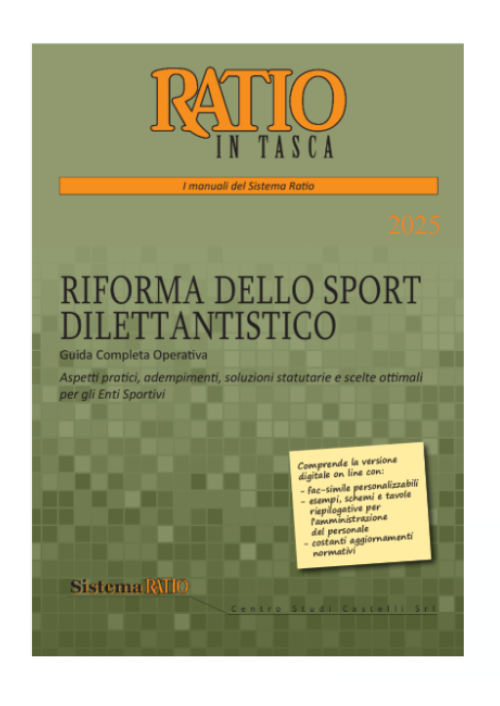 RIFORMA DELLO SPORT DILETTANTISTICO 2025