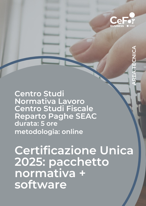 Certificazione Unica 2025: pacchetto normativa + software