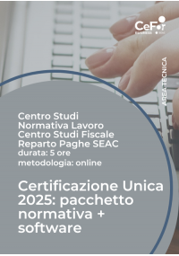 Certificazione Unica 2025: pacchetto normativa + software